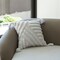 16" Handwoven Cotton Throw Pillow Cover with White Tufted Patterns and Tassel Corners
